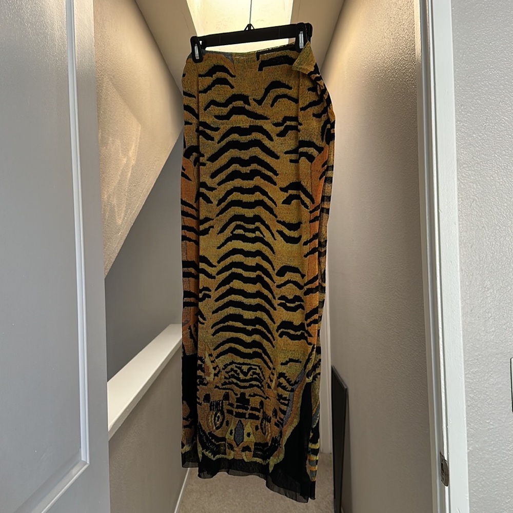 RARE Vivienne Tam 1998 tiger skirt featured at FIT museum, year of the Tiger